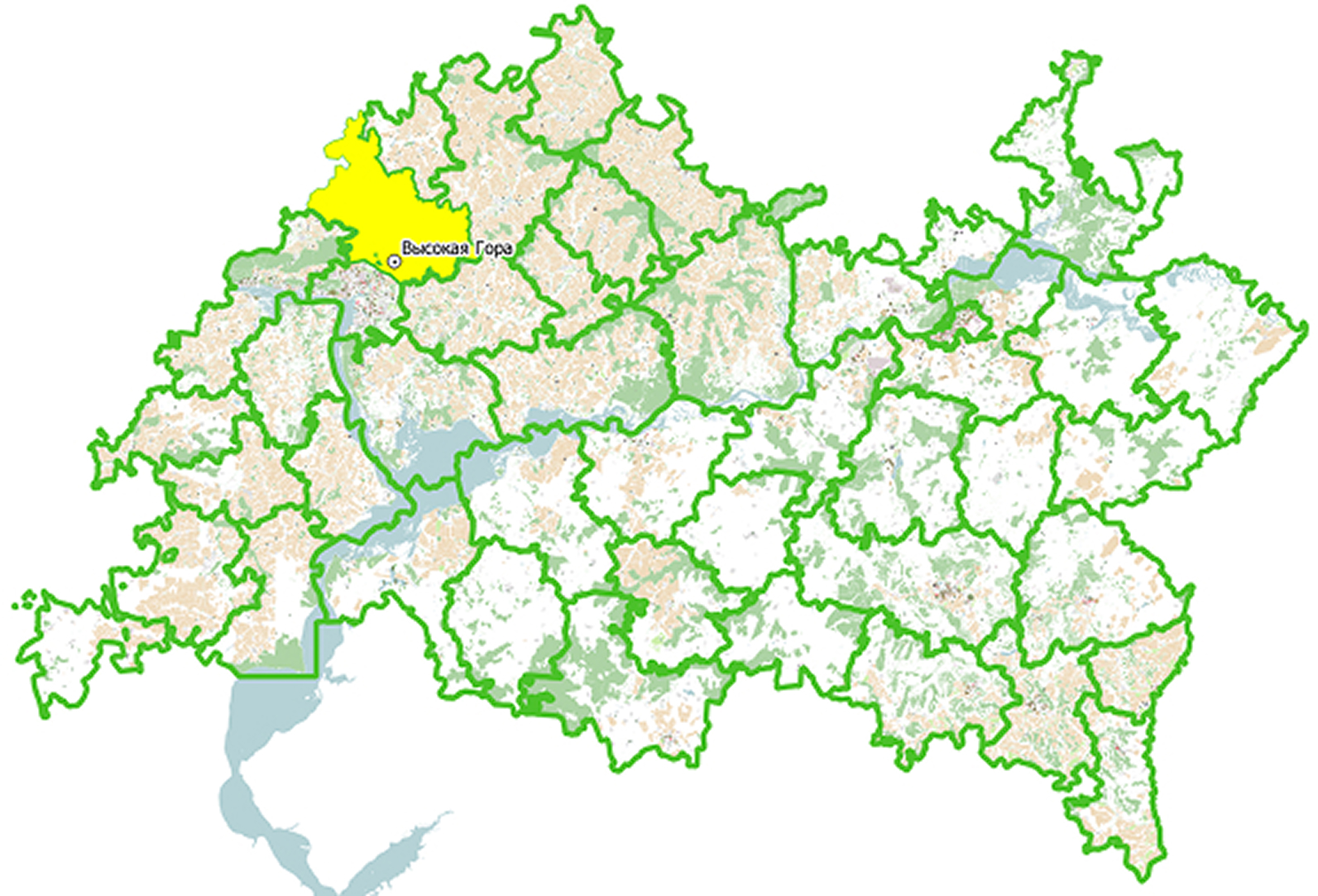 Карта Бирюлей